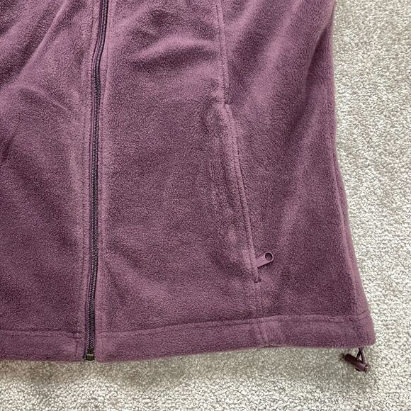 Columbia Jacket Adult Large Purple Soft Fleece Full Zip Pockets Hiking Outdoor - Picture 12 of 14